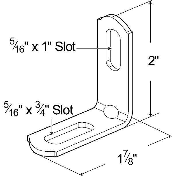 Grote Industries - 11133 – Stainless Steel “L” Bracket, Single