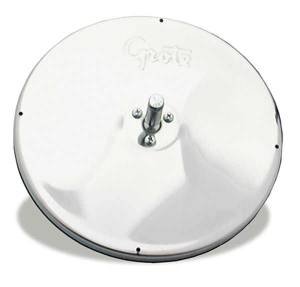 Grote Industries - 12183 – 8″ Round Convex Mirror with Center-Mount Ball-Stud, Stainless Steel