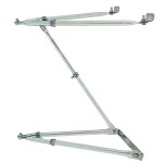 Custom West Coast Mirror Bracket Assembly, Chrome Plated