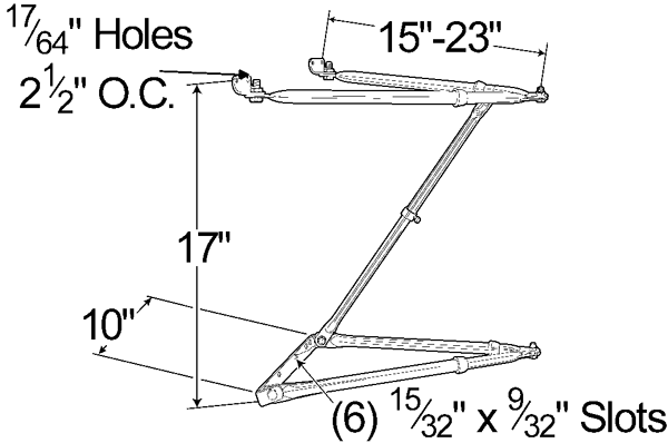 Grote Industries - 22063 – Custom West Coast Mirror Bracket Assembly, Chrome Plated