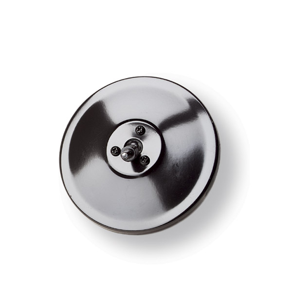 Grote Industries - 28032 – 5″ Round Clamp-On Spot Mirror, w/ Arm Assembly, Powder Coated, Black