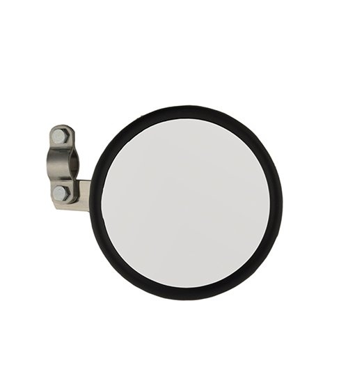 Grote Industries - 28033 – 5″ Round Clamp-On Spot Mirror, Stainless Steel, w/ Arm Assembly