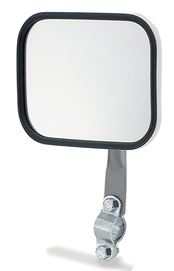 Grote Industries - 28051 – Rectangular Stack & Spot Mirror, w/ Arm Assembly, White