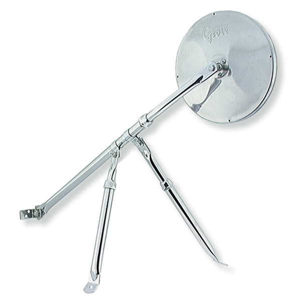 Grote Industries - 28063 – School Bus Exterior Blind Spot Mirror, Vertical Mount Assembly, Stainless Steel (12183)