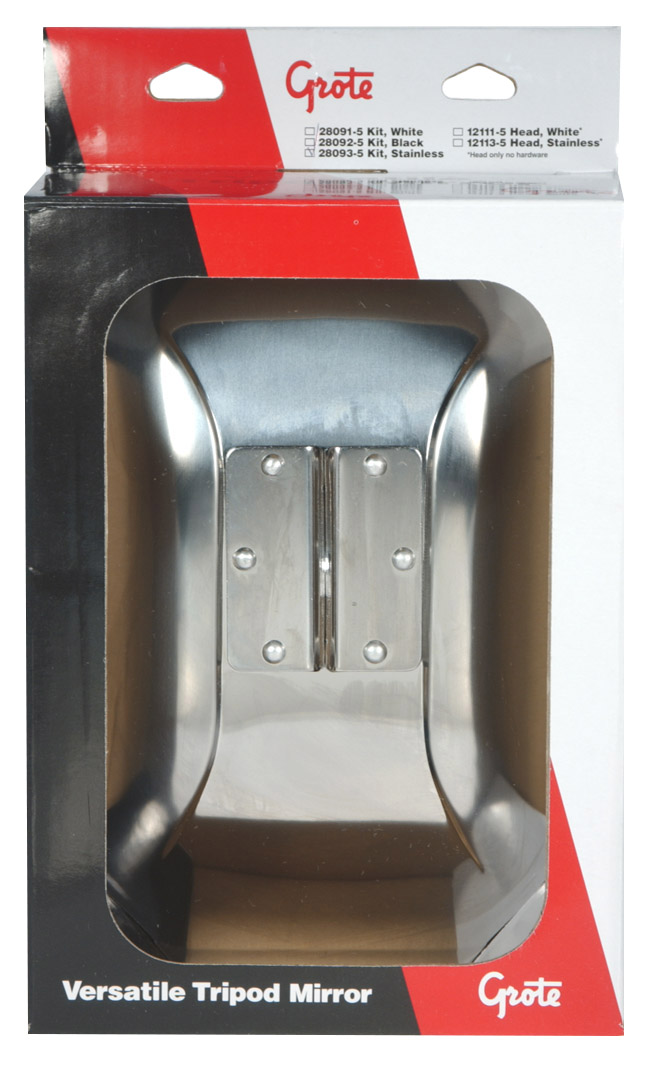 Grote Industries - 28093-5 – Versatile Tripod Mirror, Stainless Steel, Retail Pack