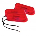 thin line single bulb clearance marker light red bulk