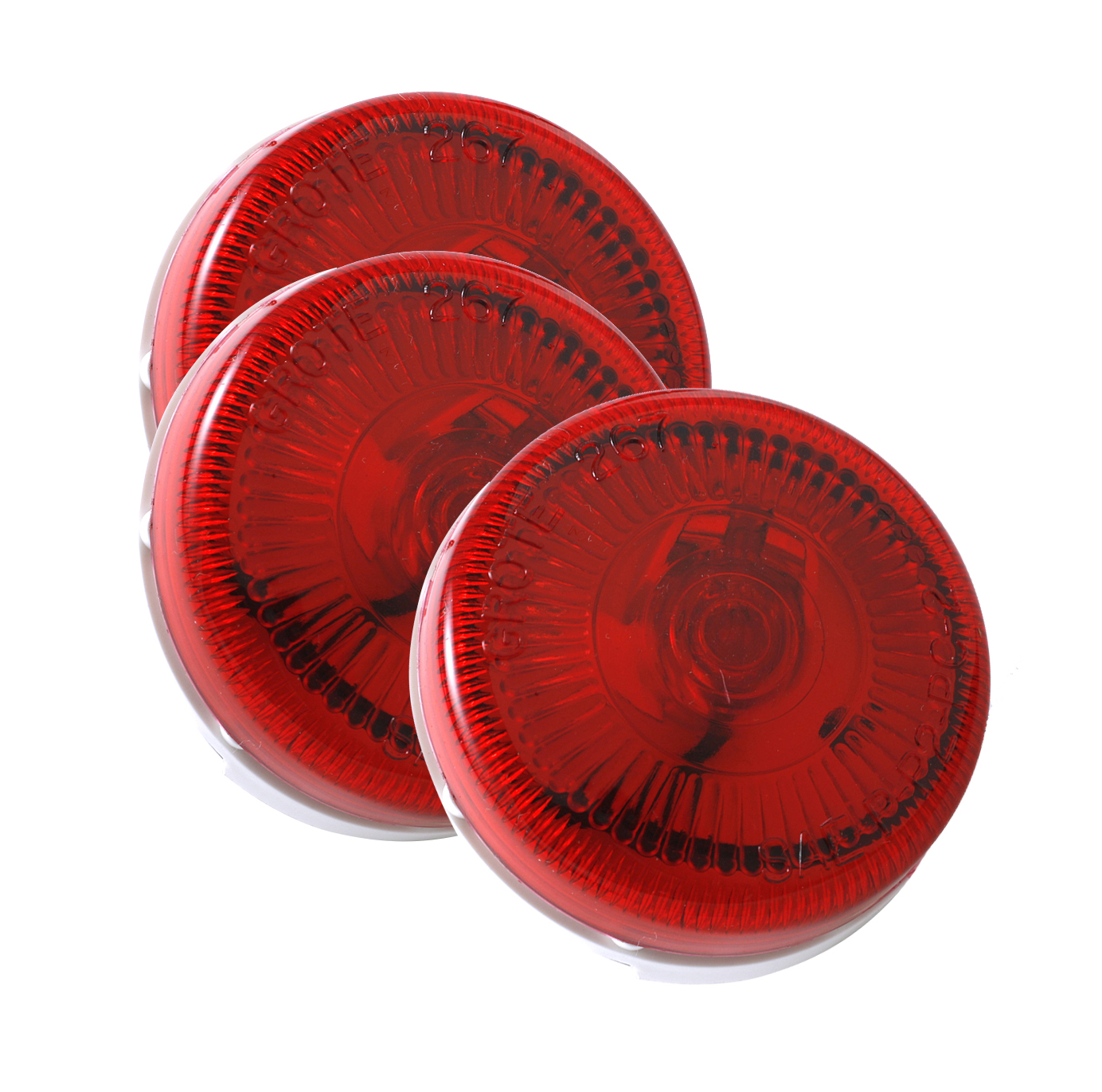 454123 2 1/2" SurfaceMount SingleBulb Clearance Marker Lights, Red