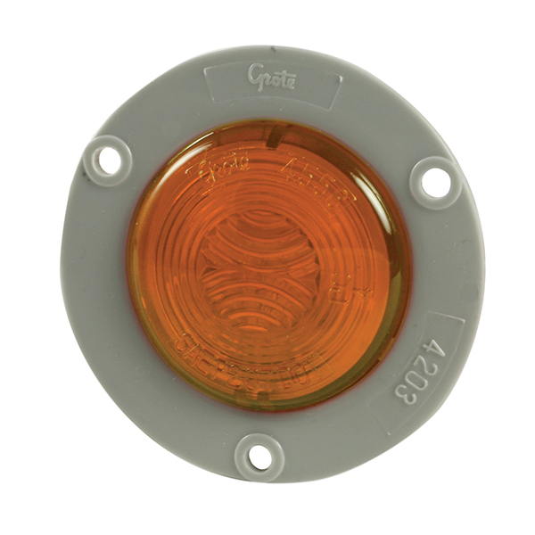 Grote Industries - 45563 – 2″ Clearance Marker Light, Yellow Kit (45823 + 43150)