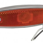 low profile clearance marker light reflector bezel red