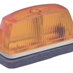 school bus rectangular marker light yellow