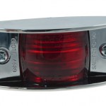 chrome armored clearance marker light red