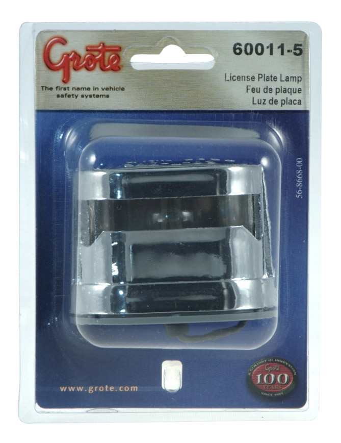Grote Industries - 60011-5 – Resealable License Light, Triple Chrome, Retail Pack