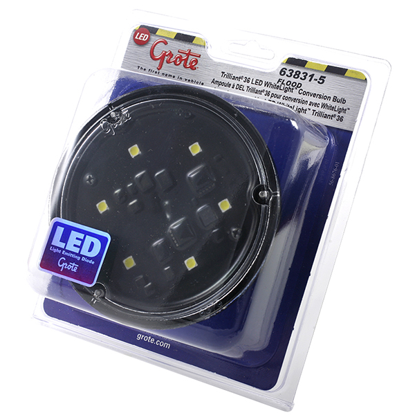 Grote Industries - 63831-5 – Trilliant® 36 LED Work Light, Wide Flood Pattern, Spade/Screw Terminals, Retail Pack
