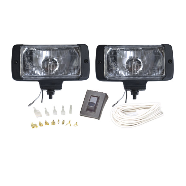 Grote Industries - 64061-5 – Mini Halogen Fog and Driving Light Kit, Clear, Retail Pack