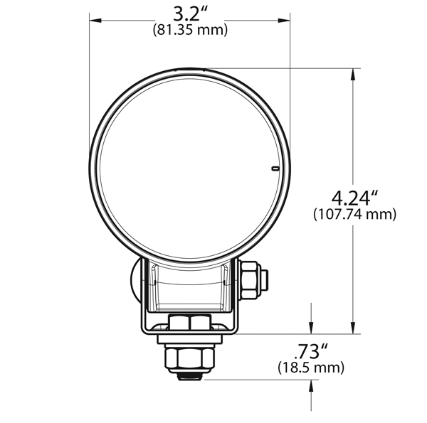Grote Industries - 64g01-5 – Trilliant® 26 LED Work Lamp, Pendant Mount, Far Flood
