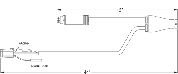Grote Industries - 66705 – UBS® Main Harness ABS Adapter, 12″ Long