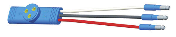 Grote Industries - 66904 – Sentry Lamp Pigtails, 6″ Long, Ground Return,Slim-Line .180 Male