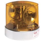 Two Sealed-Beam Roto-Beacon, Yellow w/ Polycarbonate Lens, 12 Volt