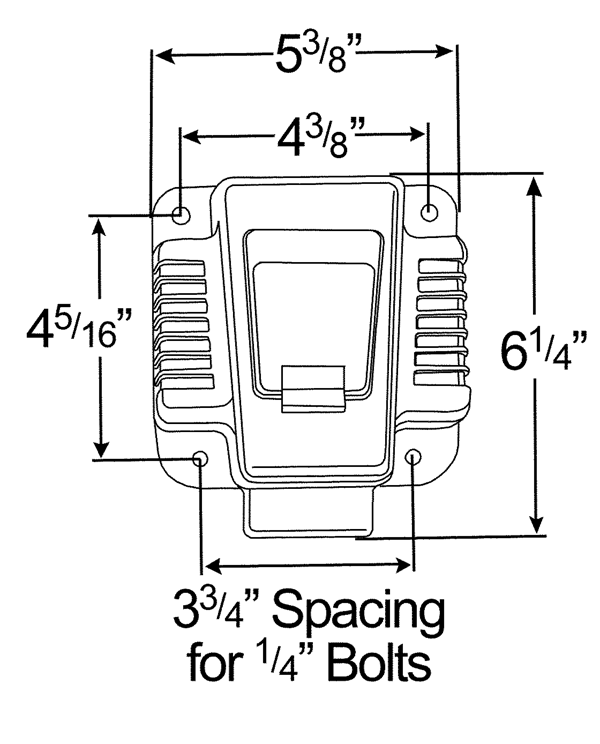 Grote Industries - 87590 – Ultra-Pin Receptacle Four-Hole Mount Nose Box, Solid Pin