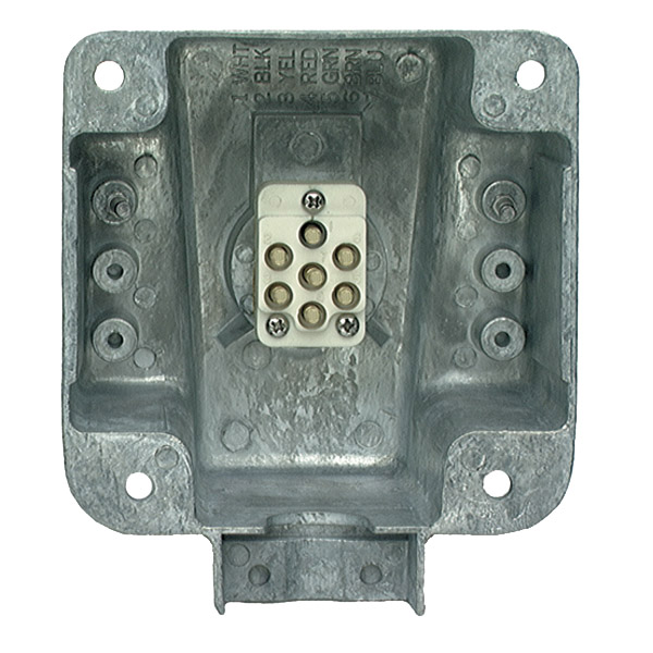 Grote Industries - 87590 – Ultra-Pin Receptacle Four-Hole Mount Nose Box, Solid Pin
