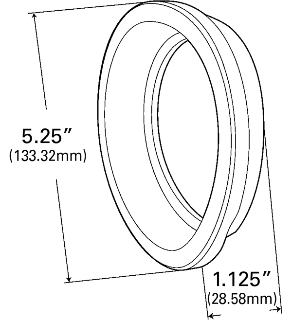 Grote Industries - 91740-3 – Grommet For 4″ Round Lights, Open Grommet, Bulk Pack