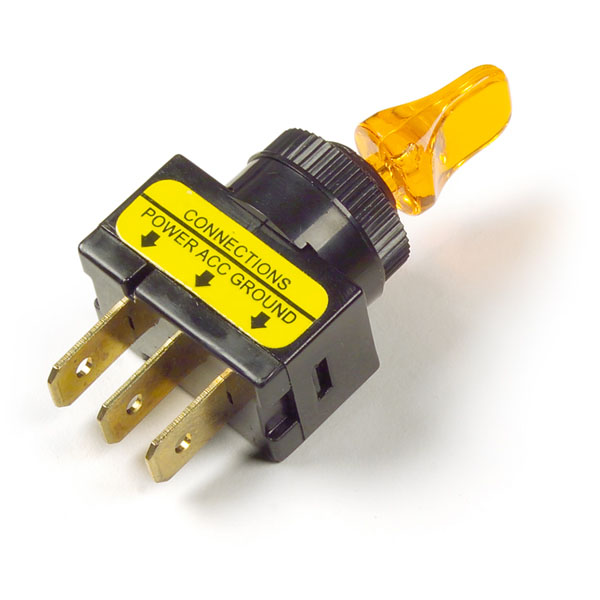 Grote Industries - 82-1910 – Toggle Switch – Illuminated – Duckbill, Yellow