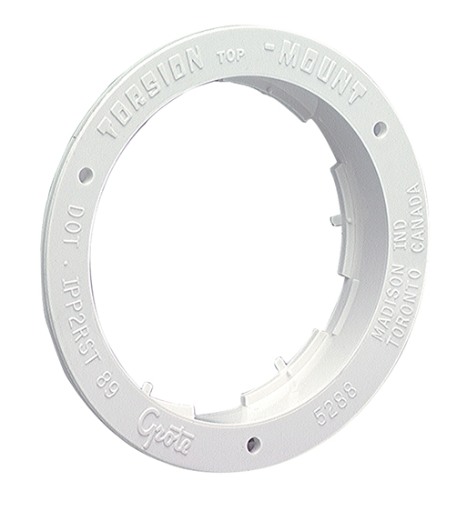 Grote Industries - 92510 – Theft-Resistant Flange For 4″ Round Lights, White