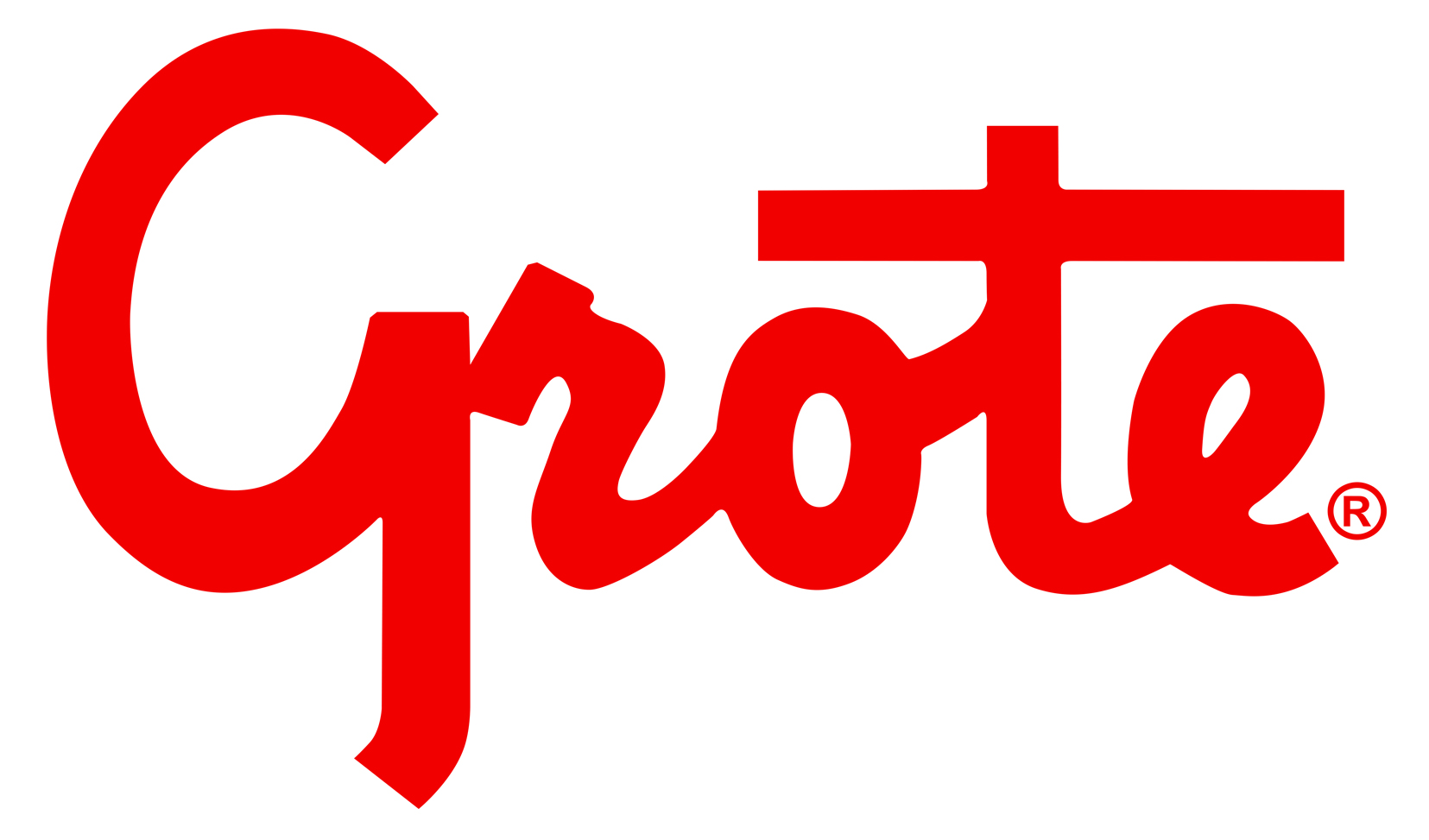 Grote Logo Flat Red