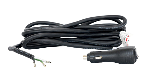 Grote Industries - 97790 – Cigar Power Cord Dual Switch 8 AMP Fuse, 10′ 18 AWG straight cable, Black