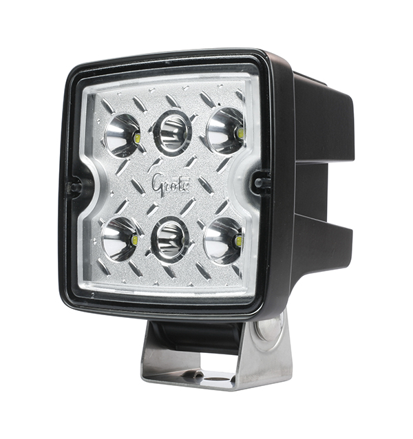Grote Industries - 63L51 – Trilliant® Cube 2.0 LED Work Light, 2800 Lumens, Deutsch, Flood