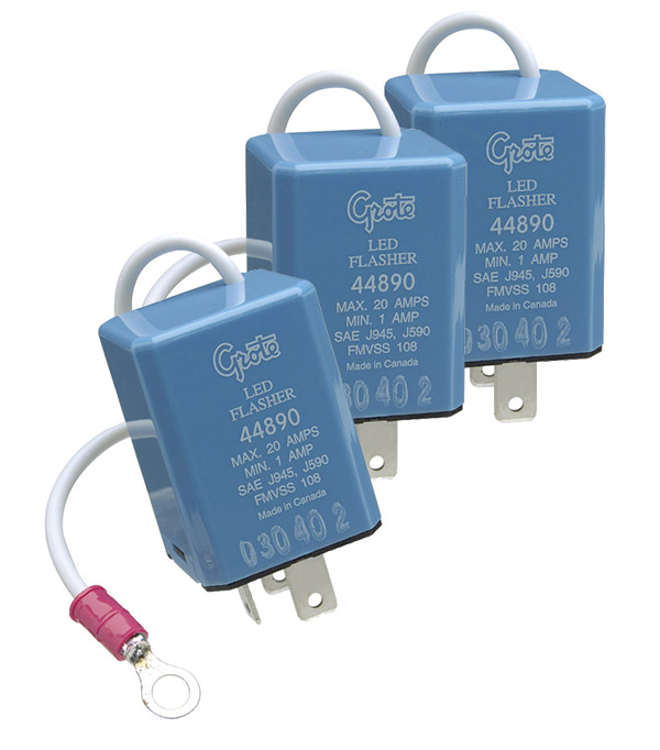 44890 - 3 Pin Flasher, Variable-Load Electronic LED (Pilot) - Grote
