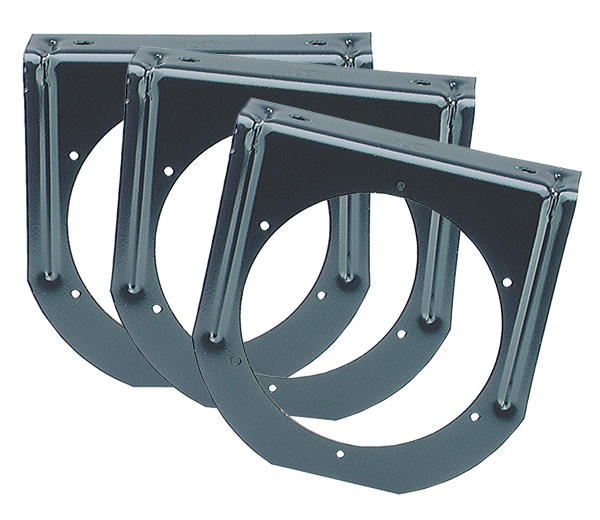 Grote Industries - 43572-3 – Mounting Bracket For 4″ Round Lights, 90° Angle, Black, Bulk Pack