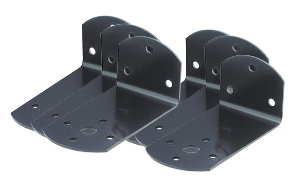 Grote Industries - 43282-3 – 7″ Jumbo Mounting Brackets, Black, Bulk Pack