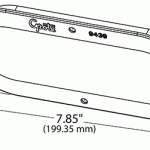Snap-in cover plate drawing