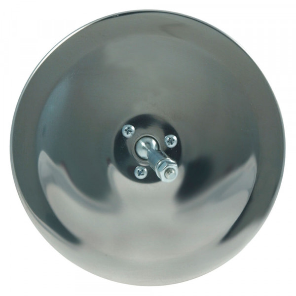 6" Convex Center-Mount Spot Mirror, Stainless Steel, Mirror Head Only