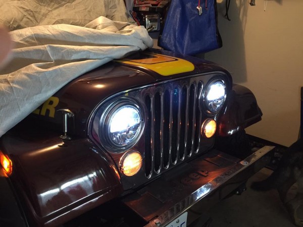 1982 CJ Scrambler with Grote LED headlight