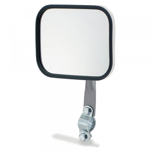 Rectangular Stack & Spot Mirror, w/ Arm Assembly, White