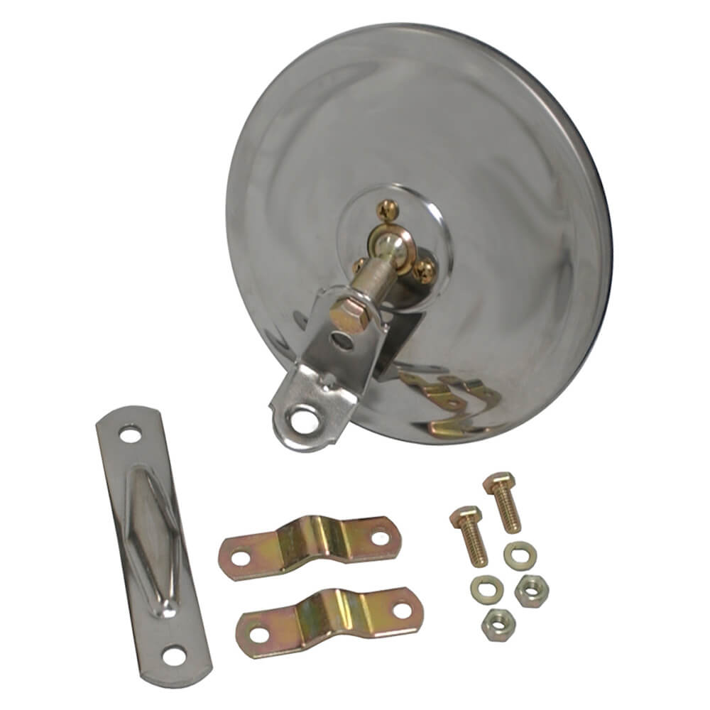 28663 6" Convex CenterMount Spot Mirrors, w/ "L" Bracket