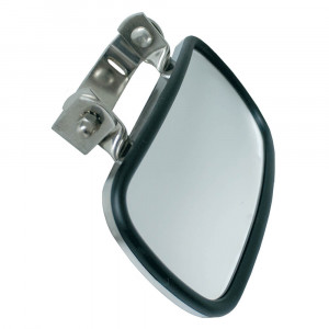 Rectangular Over-The-Door Convex Mirror, Black