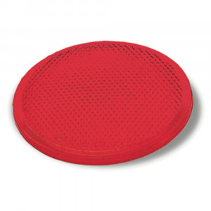 Round Stick-On Reflector, Red