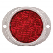 Aluminum Two-Hole Mounting Reflector, Red