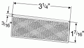 Grote product drawing - Stick-On Rectangular Reflector thumbnail