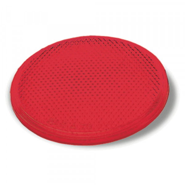 Red Round Stick-On Reflector