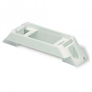 Rail-Mount Bracket For Small Rectangular Lights, White