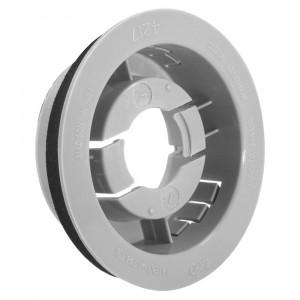 Snap-In Mounting Flange For 2 1/2" Round Lights, Mounting Flange, Gray