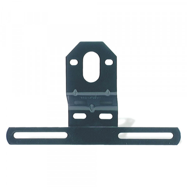 Universal Steel Offset License Plate Bracket, Black