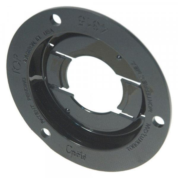 Anneau de support d'installation antivol pour feux ronds de 2 po, Noir