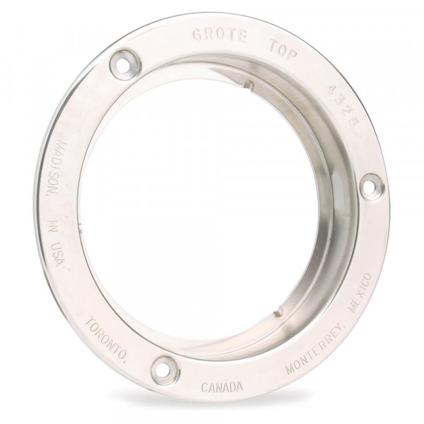 Theft-Resistant Flange For 4" Round Lights, Steel
