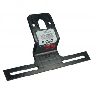 Universal Offset License Plate Bracket, Black, Retail Pack