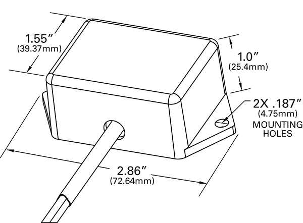 drawing of Solid State electronic alternating flasher